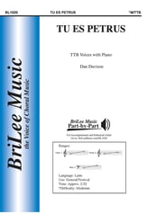 Tu Es Petrus TTB choral sheet music cover